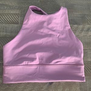 Size 6 Lavender Lululemon high neck sports bra
